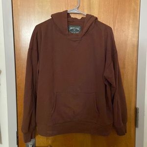American Eagle solid brown sweatshirt from Winter 2022 release.